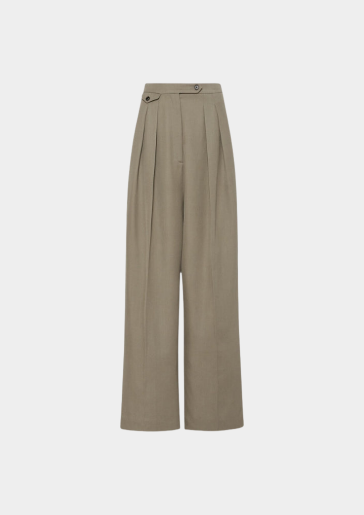 Valantomode | Women’s Straight Wide-Leg Pants – Linear Dominance & Architectural Poise