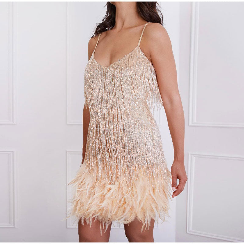 Valantomode | Shimmering Summer Dress for Women’s Elegant Outfits
