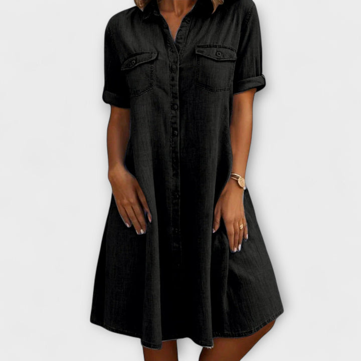 Valantomode | Chic Long Sleeve Dress for Stylish Everyday Wear
