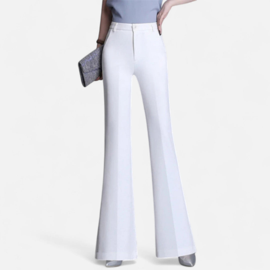 Valantomode | Women’s Slim-Fit High-Waist Flared Pants