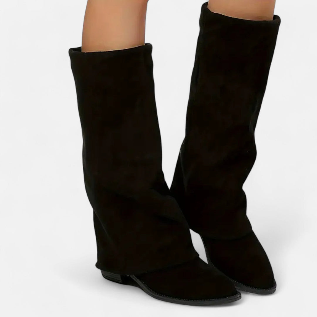 Valantomode | Women’s Chunky Heel Long Boots