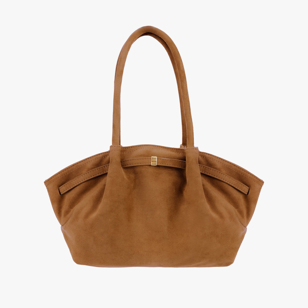 Valantomode | Velvet Horizon Garrison – 46cm Premium Vegan Suede Oversized Business Tote