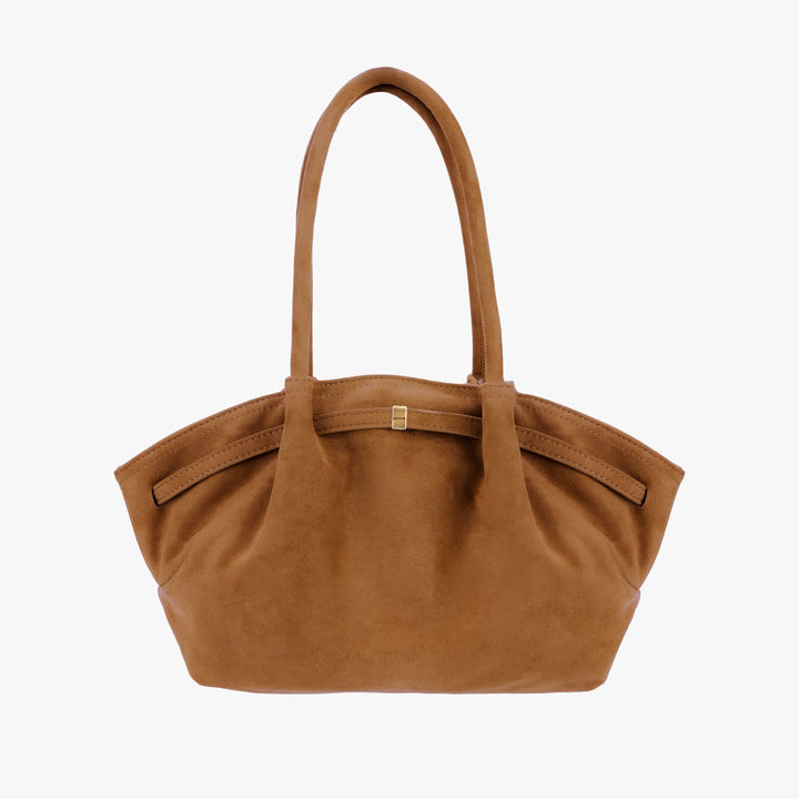 Valantomode | Velvet Horizon Garrison – 46cm Premium Vegan Suede Oversized Business Tote