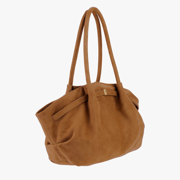 Valantomode | Velvet Horizon Garrison – 46cm Premium Vegan Suede Oversized Business Tote