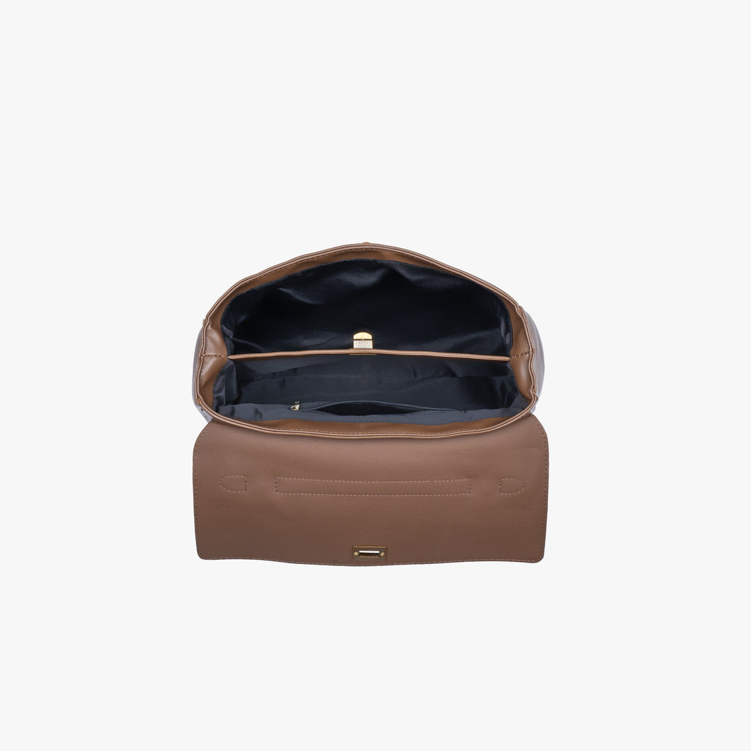 Valantomode | Apex Commuter Garrison – Premium Vegan Leather Structured Tote with Gold-Tone Turn-Lock