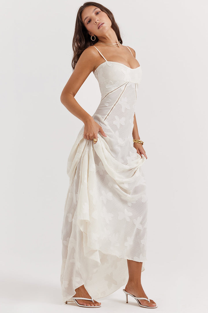 Valantomode | Elegant Embroidered Maxi Dress by Dean