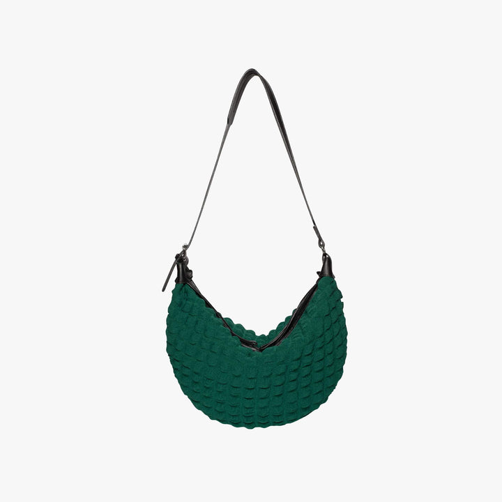 Valantomode | The Veridian Nimbus Logistics – Women's Premium Textured Cotton Cloud Puffer Bag