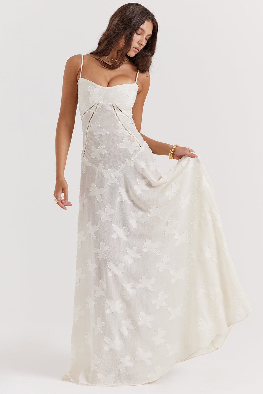 Valantomode | Elegant Embroidered Maxi Dress by Dean