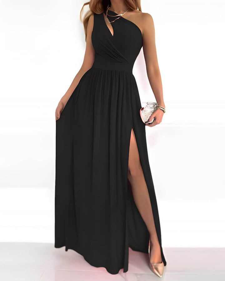 Valantomode | Chic Long Chambery Dress for Stylish Women