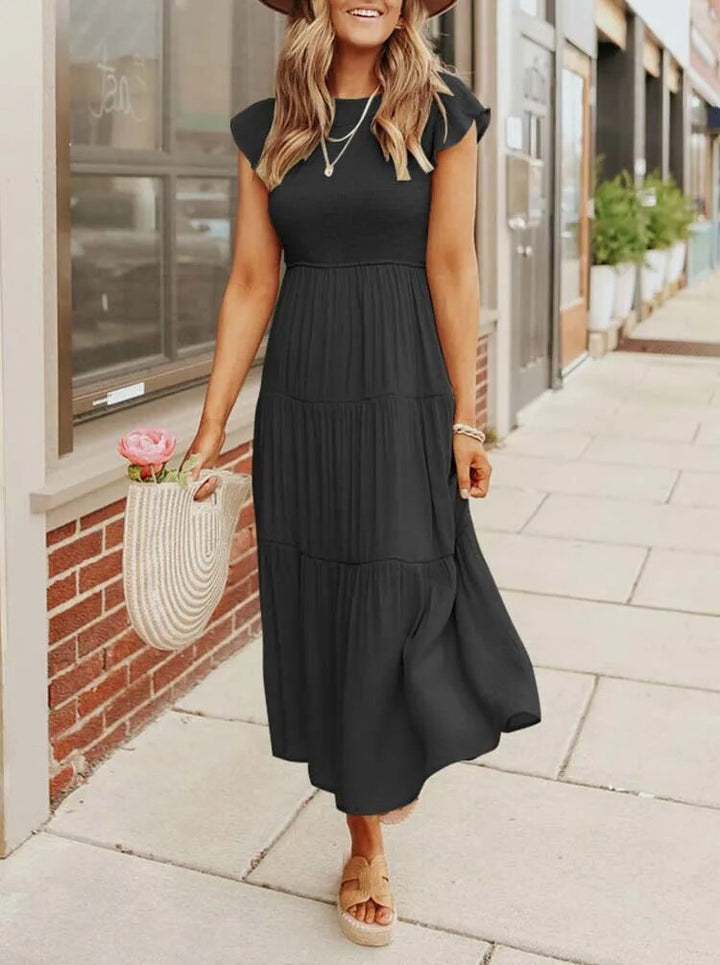 Valantomode | Stylish Summer Dress with Ruffles and Handy Pockets