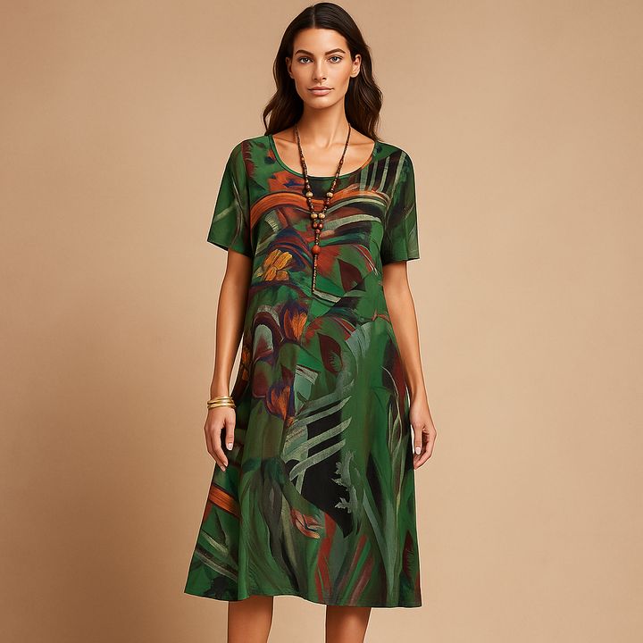 Valantomode | Stylish Floral Dress Perfect for Casual Outings and Events