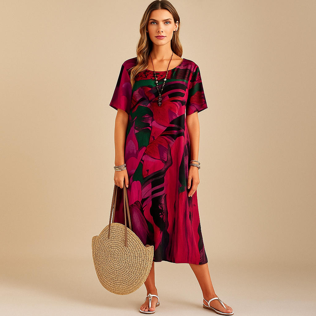 Valantomode | Stylish Floral Dress Perfect for Casual Outings and Events