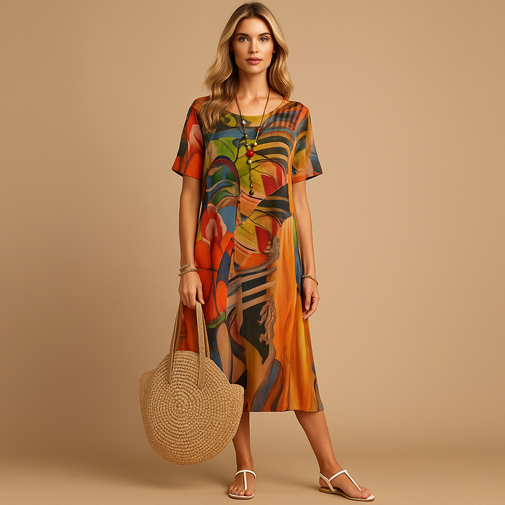 Valantomode | Stylish Floral Dress Perfect for Casual Outings and Events