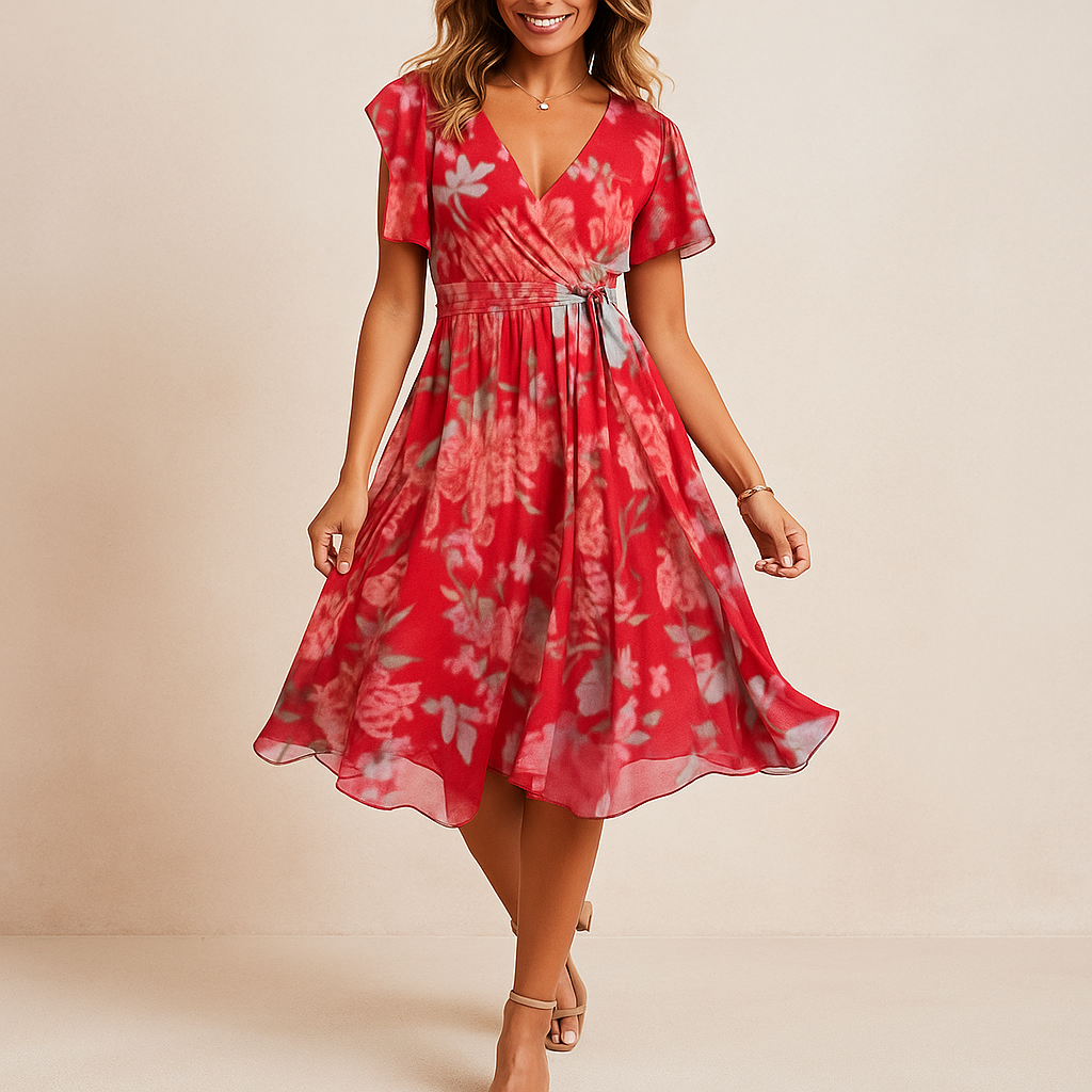 Valantomode | Breezy Floral Summer Dress for a Feminine Look