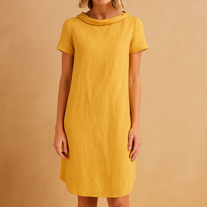 Valantomode | Stylish Linen Dress with Pockets for Everyday Wear