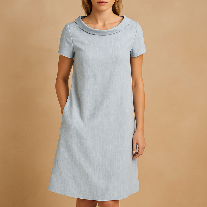 Valantomode | Stylish Linen Dress with Pockets for Everyday Wear