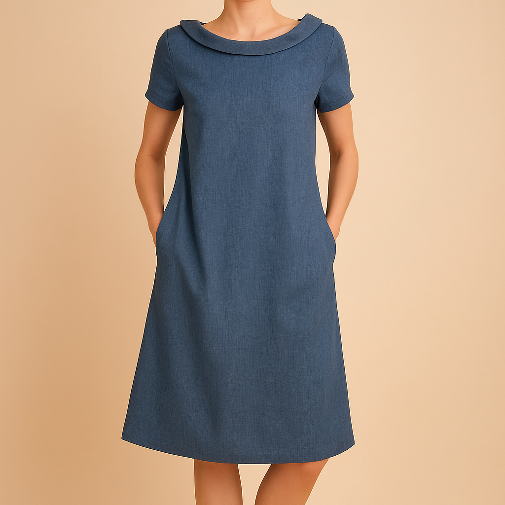 Valantomode | Stylish Linen Dress with Pockets for Everyday Wear