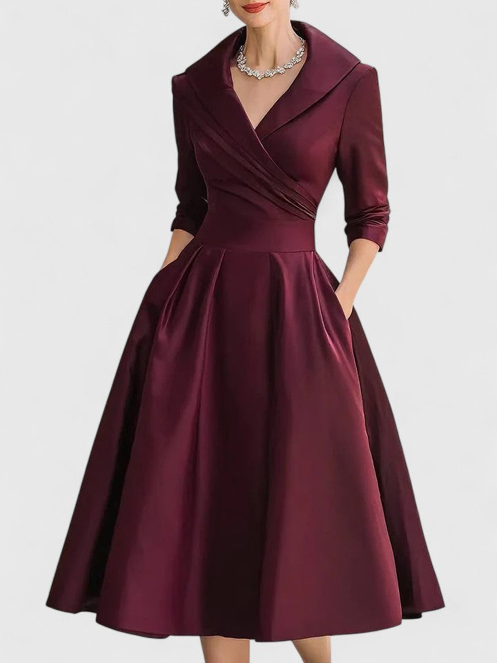 Valantomode | Stylish Midi Dress for Women’s Evening Events