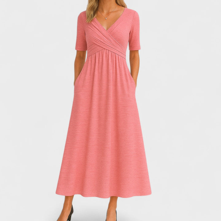 Valantomode | Stylish Midi Dress for Effortless Sophistication