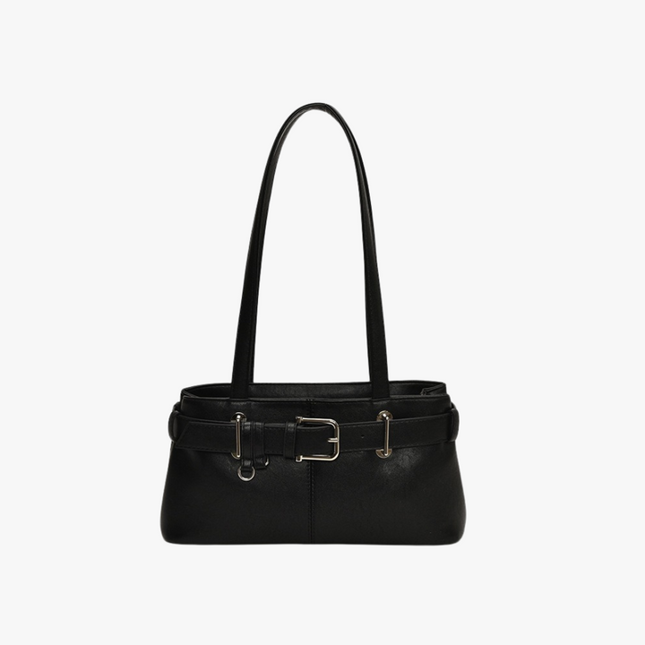 Valantomode | Aurora Buckle Archival – Premium Vegan Leather Slim 90s-Style Shoulder Bag