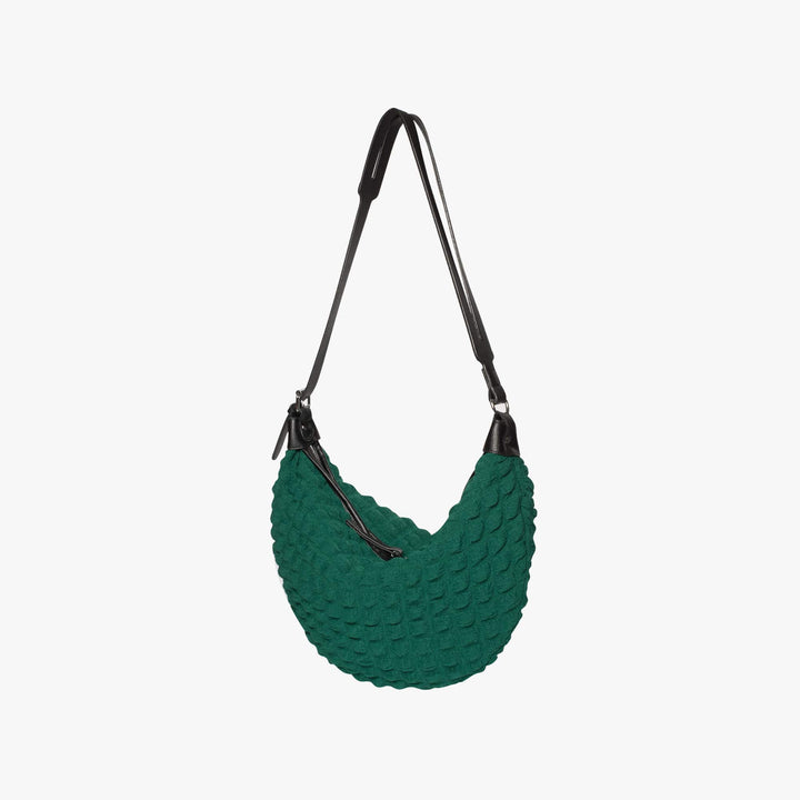 Valantomode | The Veridian Nimbus Logistics – Women's Premium Textured Cotton Cloud Puffer Bag