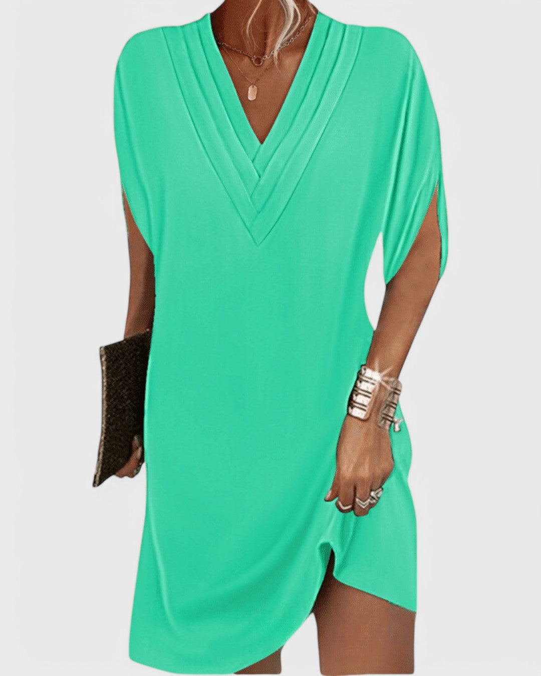 Valantomode | Dress with Flattering Cut
