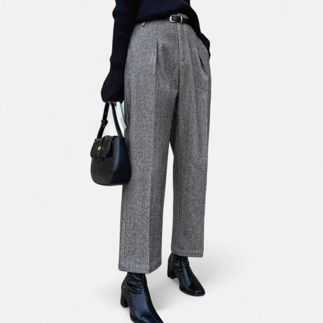 Valantomode | Women’s High-Waist Straight Wide-Leg Trousers