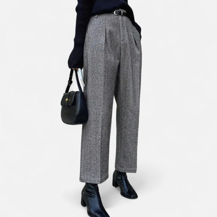 Valantomode | Women’s High-Waist Straight Wide-Leg Trousers