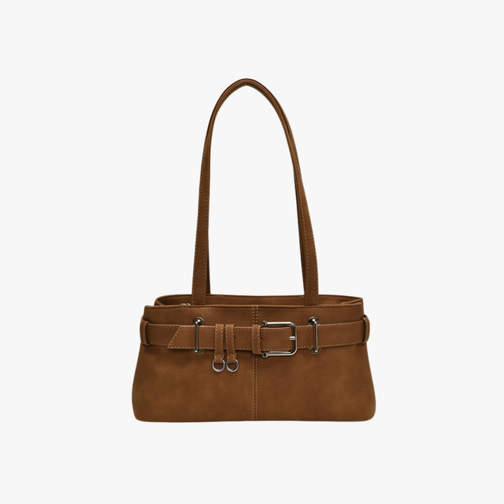 Valantomode | Aurora Buckle Archival – Premium Vegan Leather Slim 90s-Style Shoulder Bag