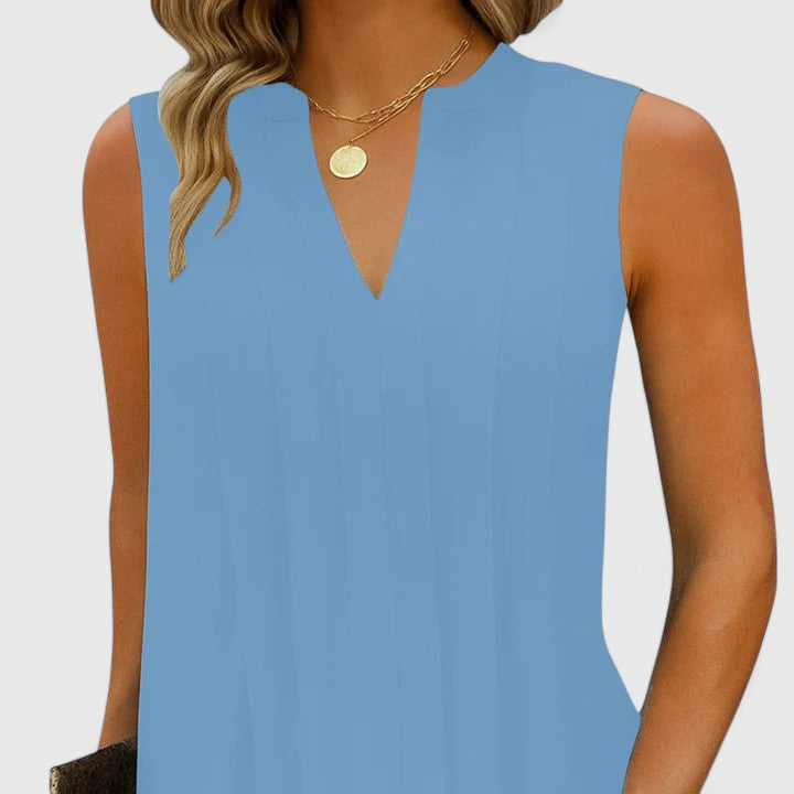 Valantomode | Flattering V-Neck Dress for Effortless Elegance