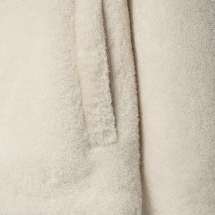 Valantomode | Women’s Faux Fur Jacket - Vintage Toggle Button Shearling-Style Coat