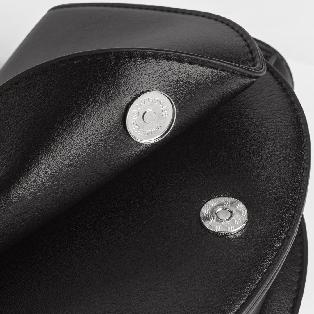Valantomode | The Lunar Orbital Garrison – Women's Premium Geometric Half-Moon Crossbody Bag