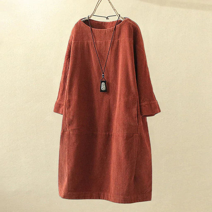 Valantomode | Cozy Women's Corduroy Dress for Effortless Style