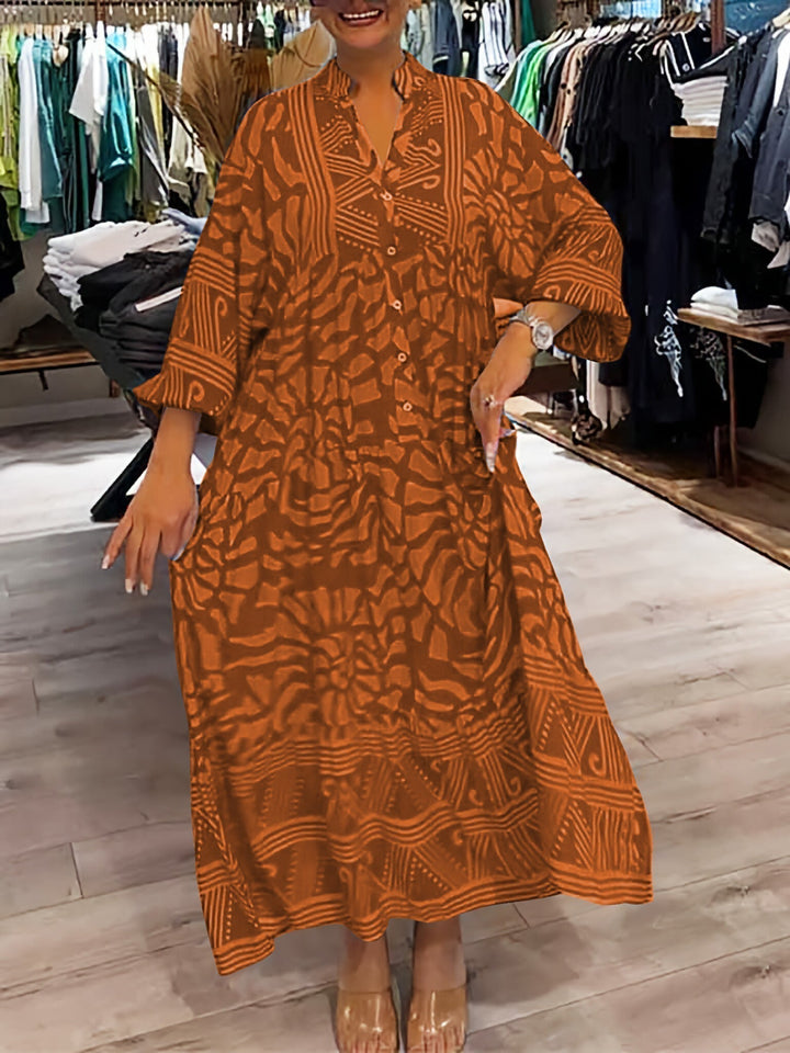 Valantomode | Dress with Eye-Catching Print Design