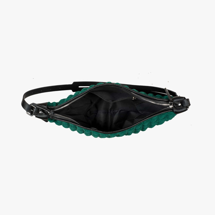 Valantomode | The Veridian Nimbus Logistics – Women's Premium Textured Cotton Cloud Puffer Bag