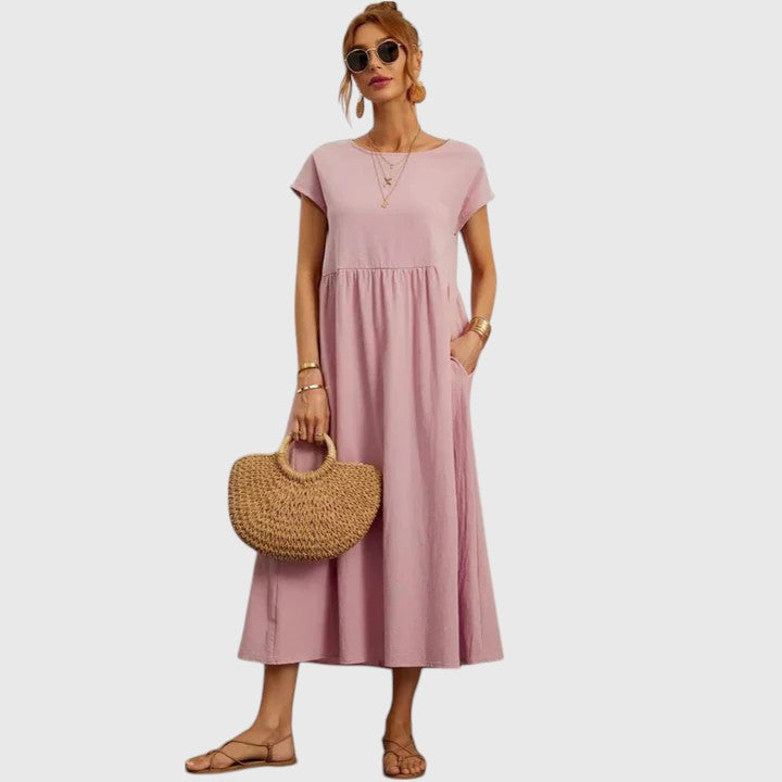 Valantomode | Chic Midi Dress for Effortless Everyday Style