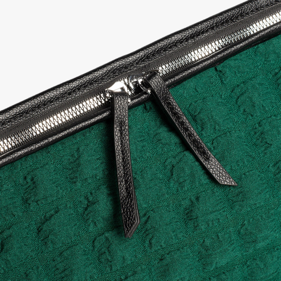 Valantomode | The Veridian Nimbus Logistics – Women's Premium Textured Cotton Cloud Puffer Bag