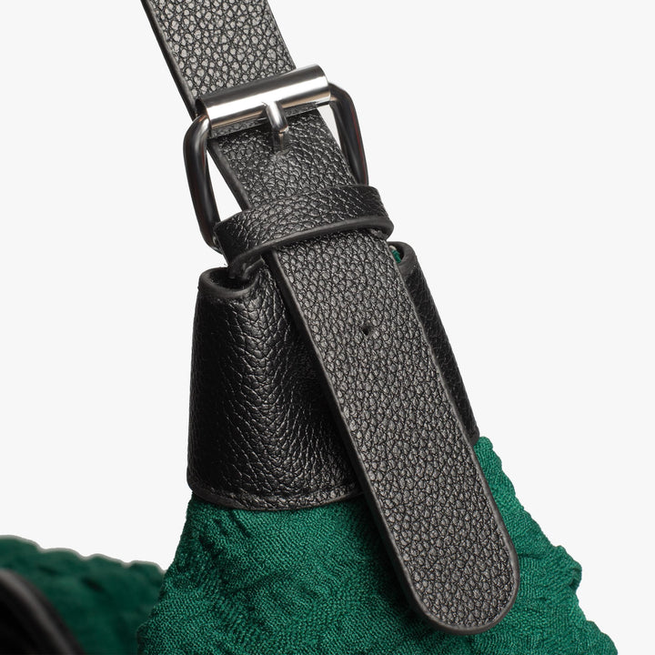 Valantomode | The Veridian Nimbus Logistics – Women's Premium Textured Cotton Cloud Puffer Bag