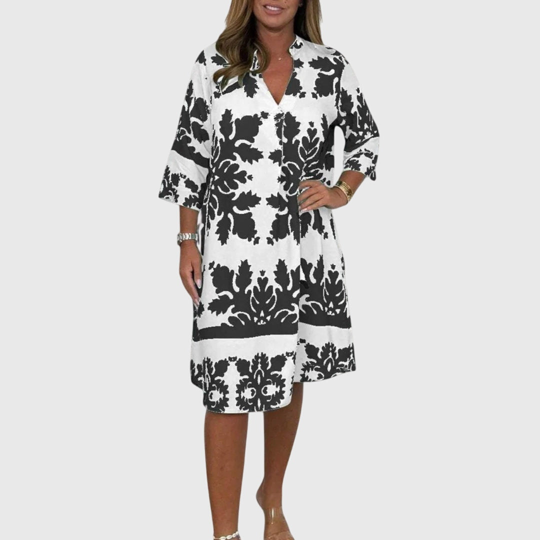 Valantomode | Chic Daisy Dress for Effortless Spring Style