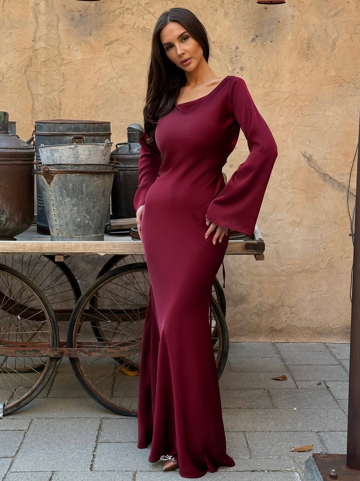 Valantomode | Elegant Dress with Stunning Bell Sleeves