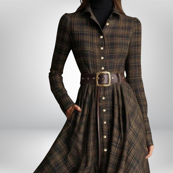 Valantomode | Stylish Belted Dress for Women on Any Occasion