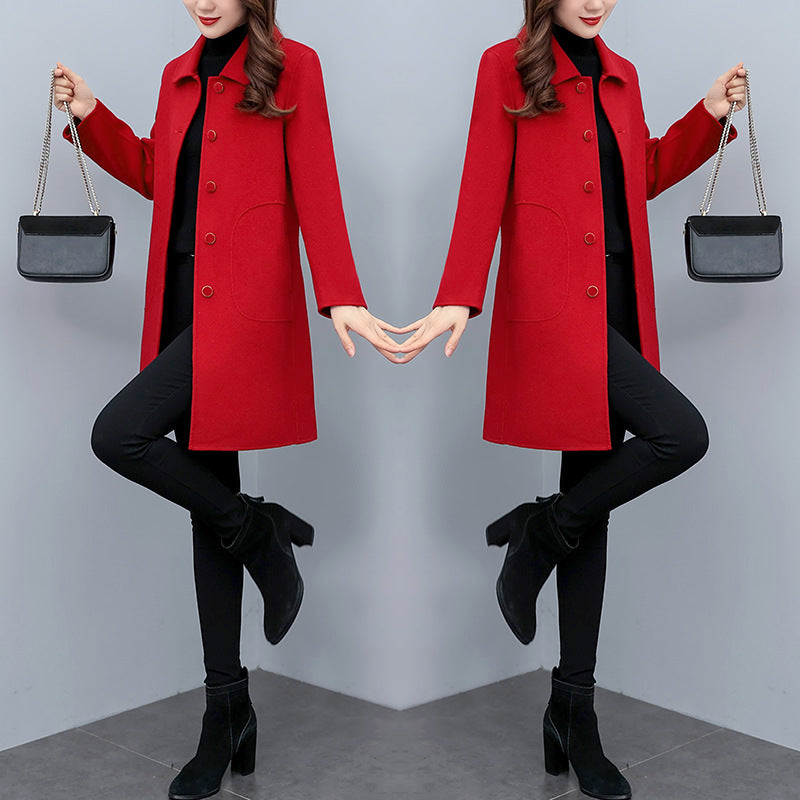 Valantomode | Women’s Wool Overcoat – Monolithic Sovereignty & Architectural Drape