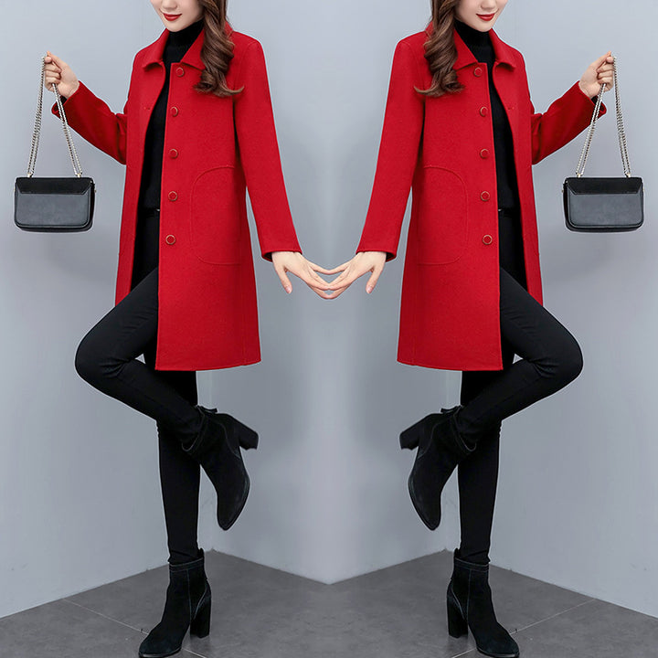 Valantomode | Women’s Wool Overcoat – Monolithic Sovereignty & Architectural Drape