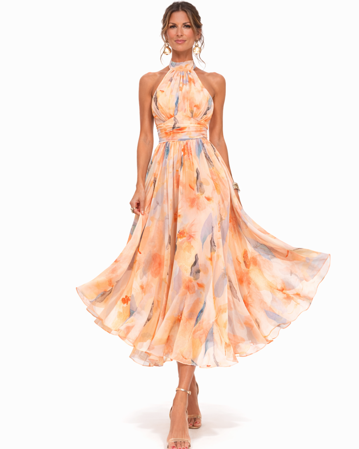 Valantomode | Chic Halter Dress for Women Perfect for Summer Events