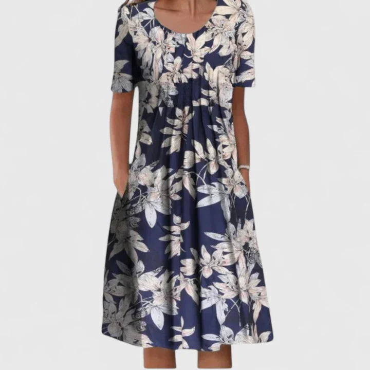 Valantomode | Chic Long Sleeve Dress for Holiday Celebrations