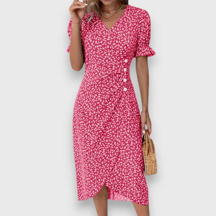 Valantomode | Stylish Floral Dress Perfect for Summer Parties