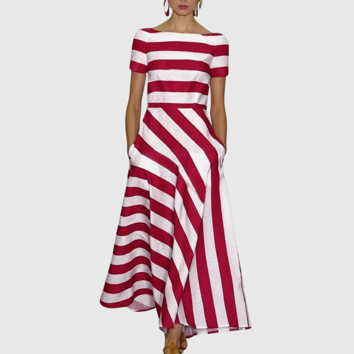 Valantomode | Soft Striped Dress for Effortless Summer Style