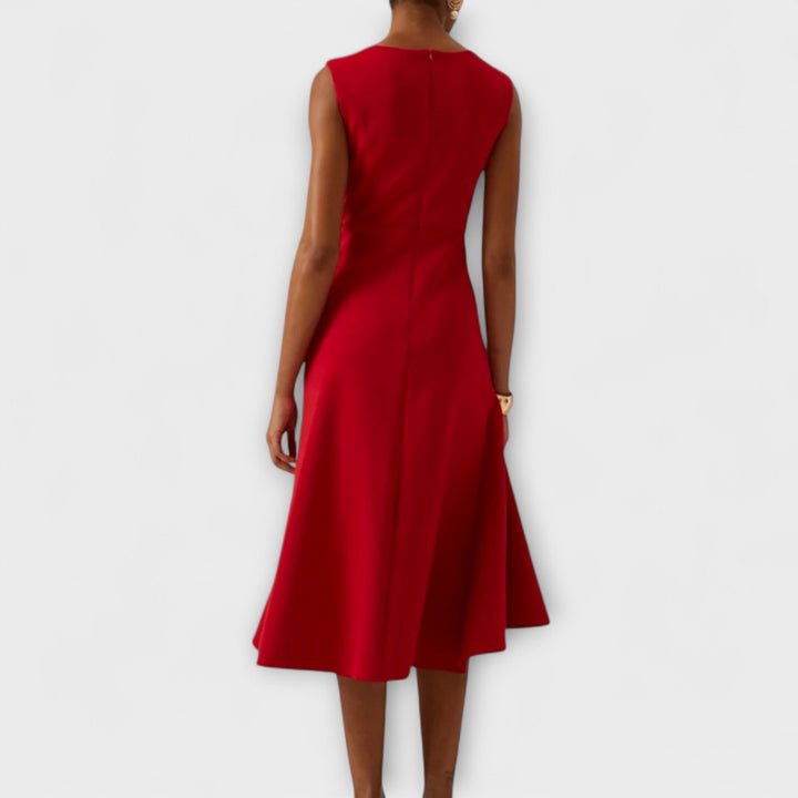 Valantomode | Chic Midi Dress for Effortless Evening Elegance