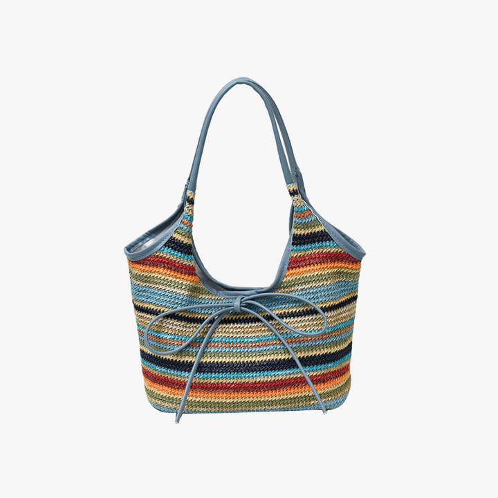 Valantomode | Odyssey Artisan Garrison – Premium Woven Straw & Vegan Leather Large Summer Tote