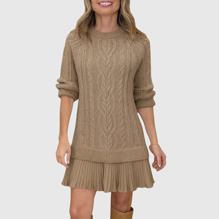 Valantomode | Cozy Sweater Dress for Effortless Fall Fashion